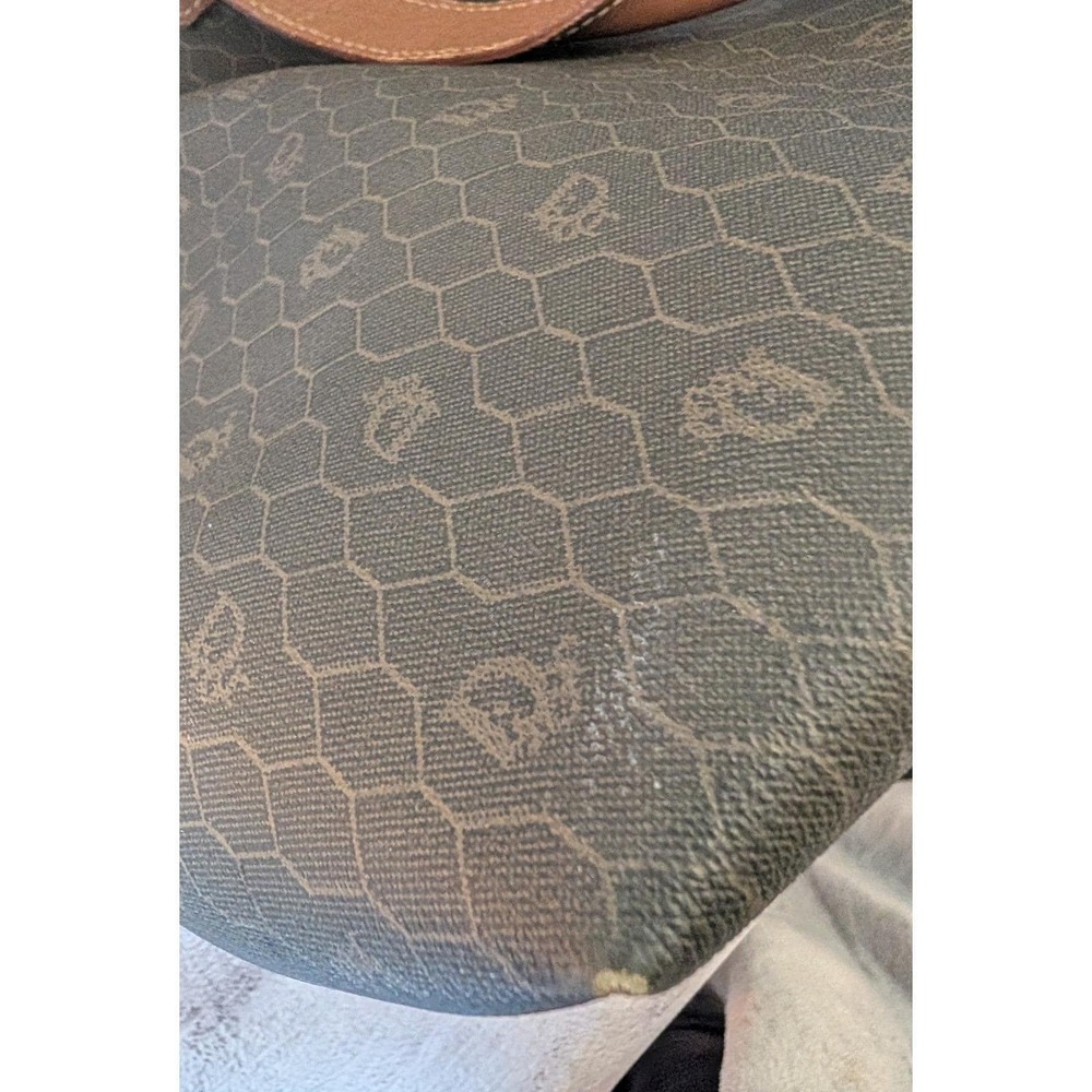 CHRISTIAN DIOR VINTAGE HONEYCOMB MONOGRAM LARGE TOTE / OVERNIGHT BAG AUTH COA - Picture 16 of 16